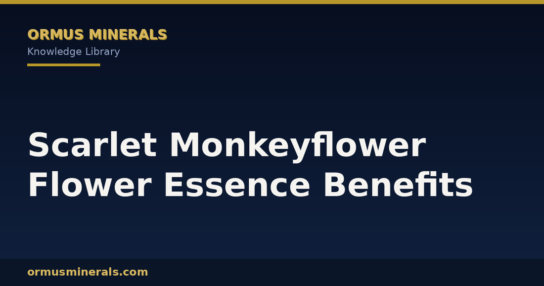 Scarlet Monkeyflower Flower Essence Benefits header graphic