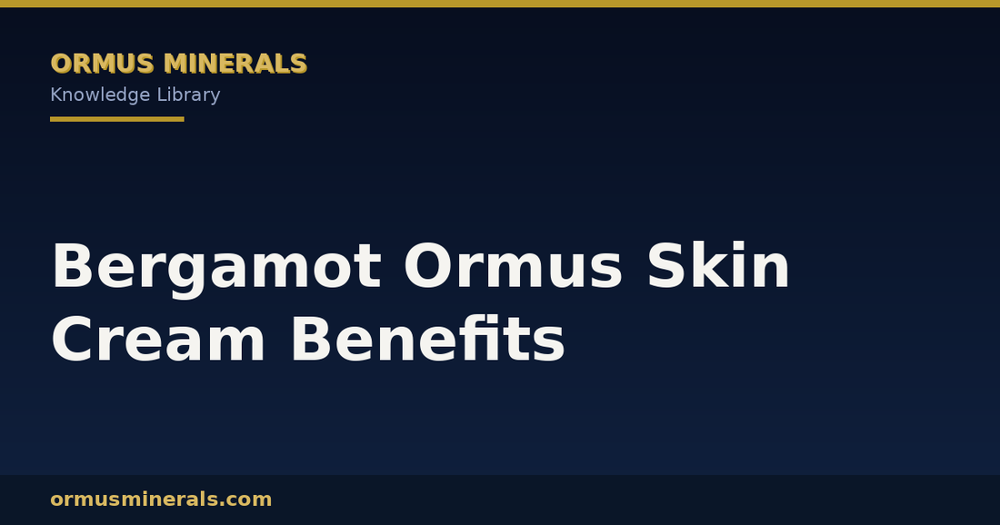 Bergamot Ormus Skin Cream Benefits header graphic