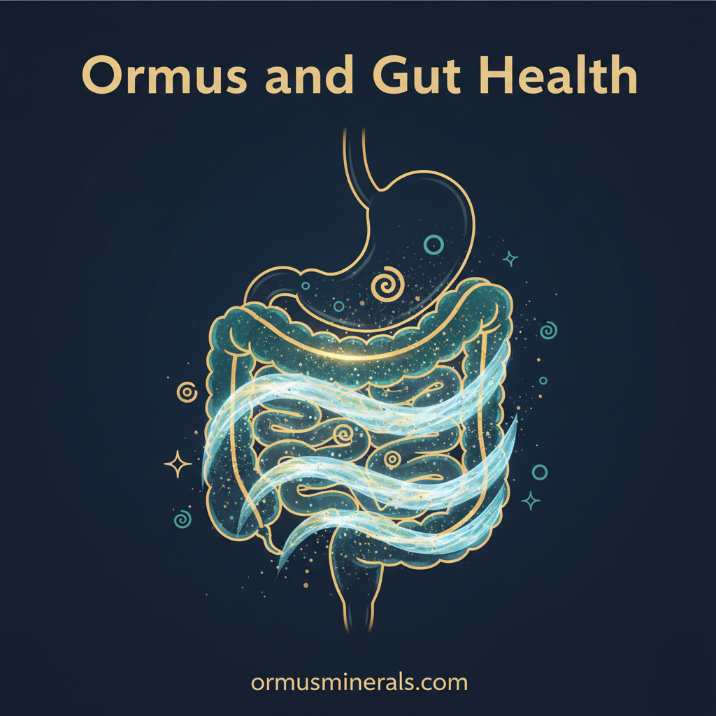 Ormus and Gut Health: How Minerals Support Digestion - Ormus Minerals Infographic