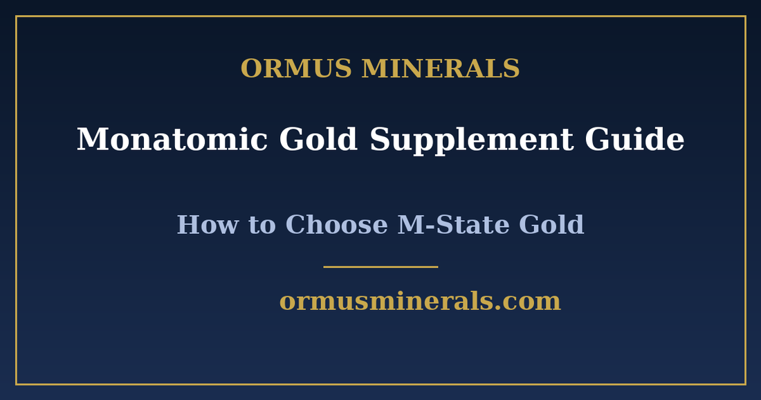Monatomic Gold Supplement Guide