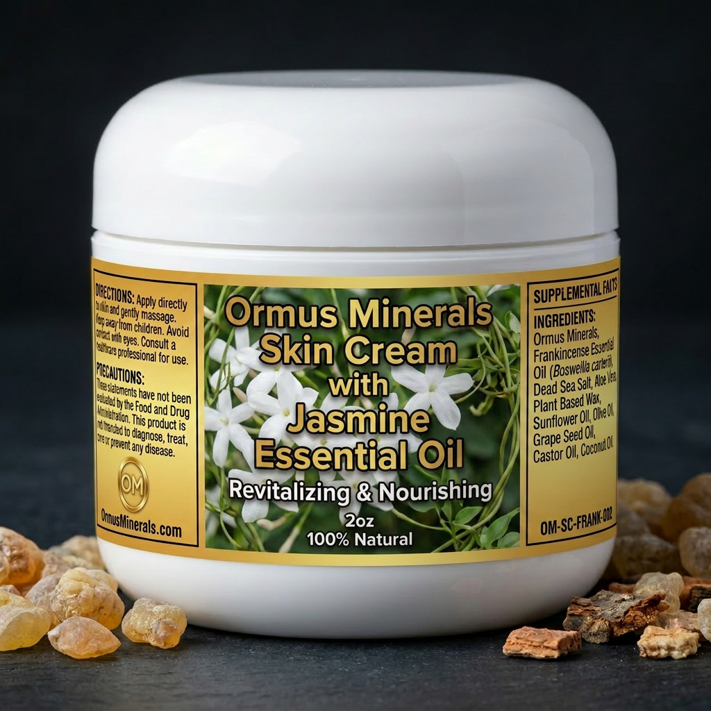 Ormus Minerals Skin Cream with Jasmine Essential Oil