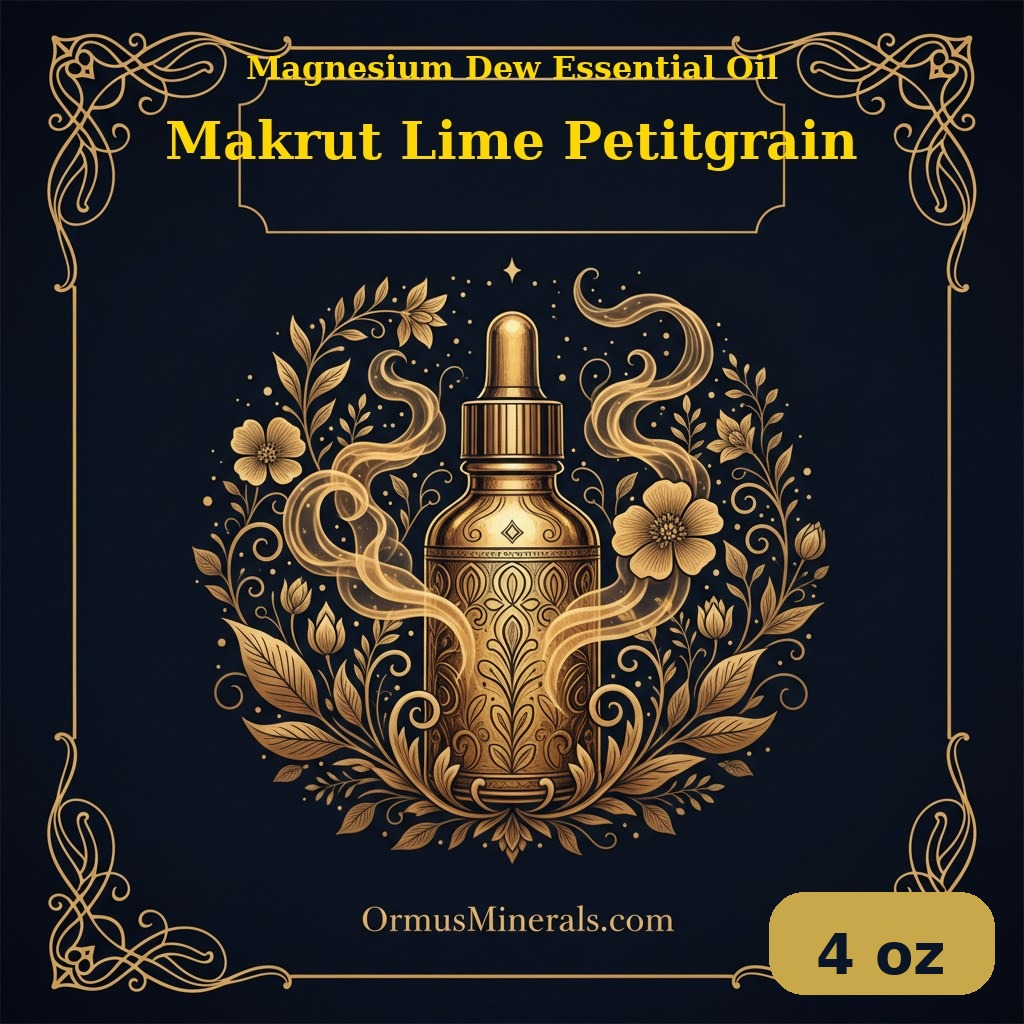 Makrut Lime Petitgrain Ormus Live Healing Oil 4oz