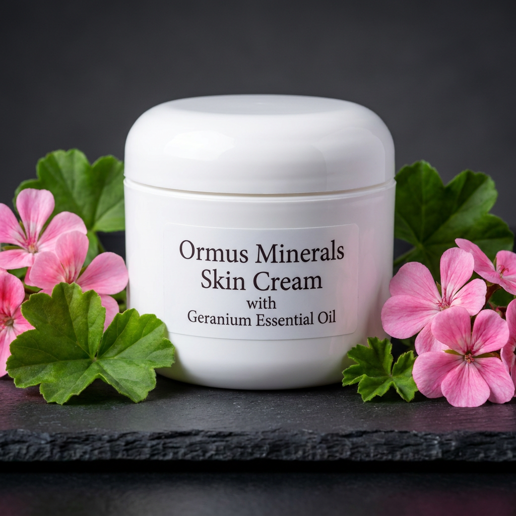 Ormus Minerals Skin Cream with Geranium Essential Oil
