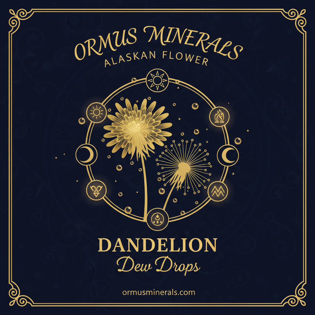 Ormus Minerals Alaskan Flower DANDELION Dew Drops 8oz Extra Strength 1x