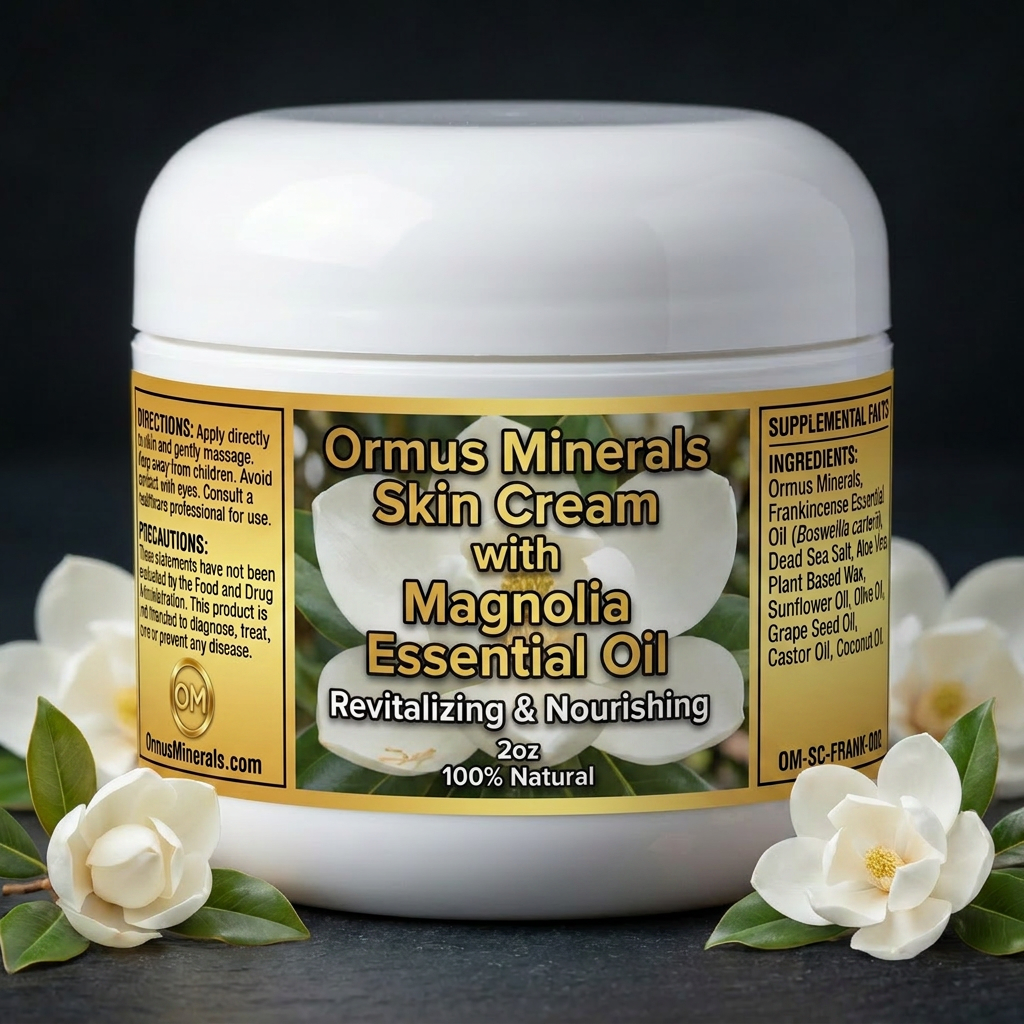 Ormus Minerals Skin Cream with Magnolia Essential Oil