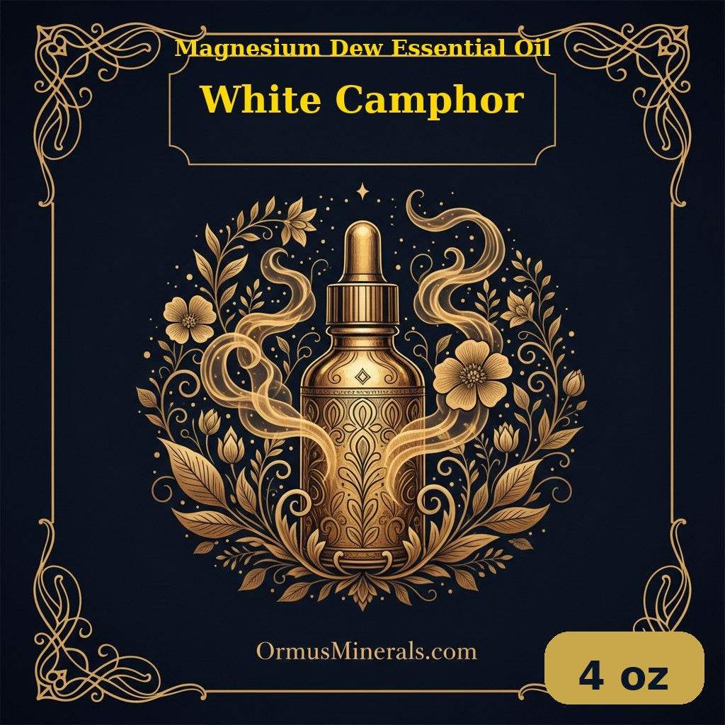 White Camphor Ormus Live Healing Oil 4oz | OrmusMinerals.com