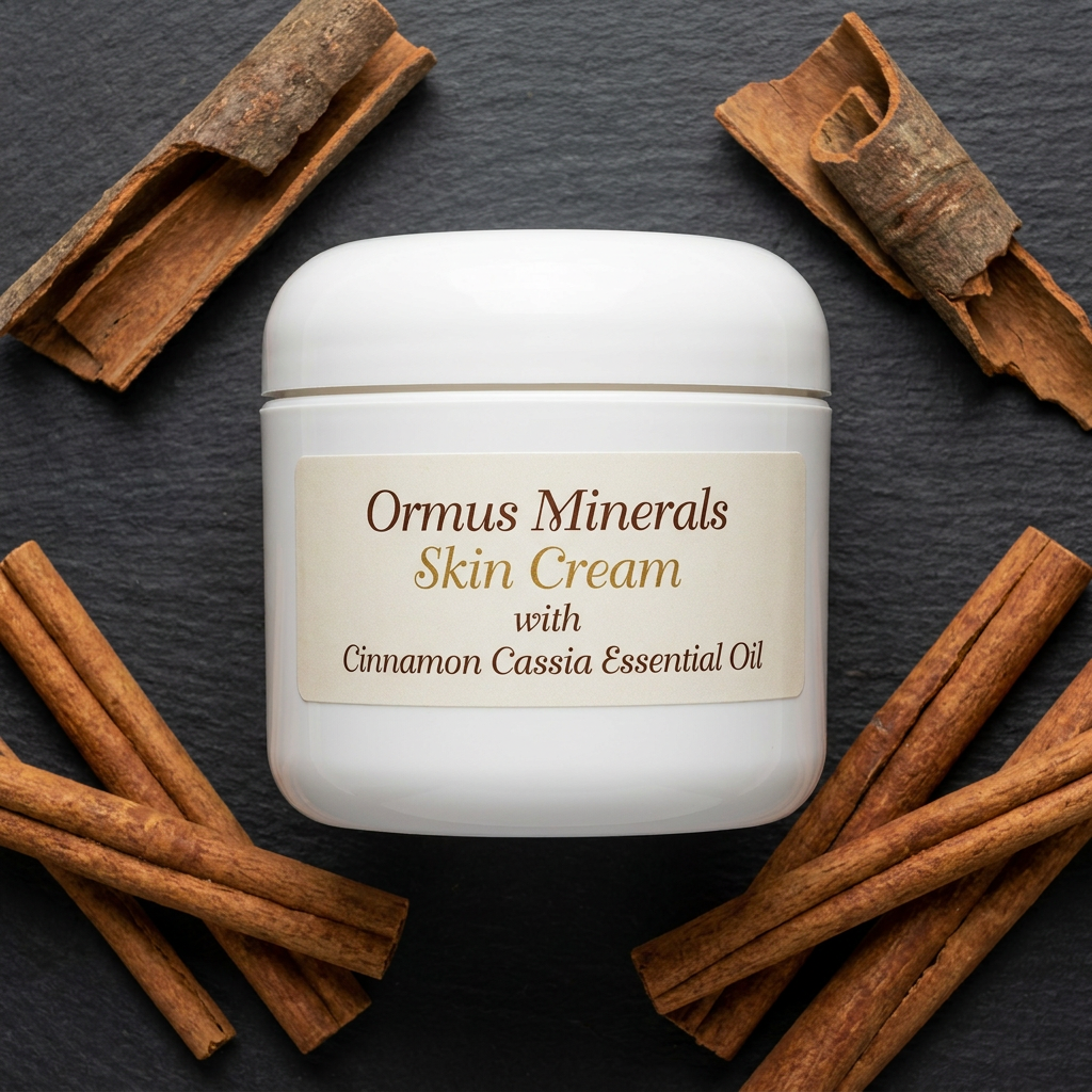 Ormus Minerals Skin Cream with Cinnamon Cassia Essential Oil