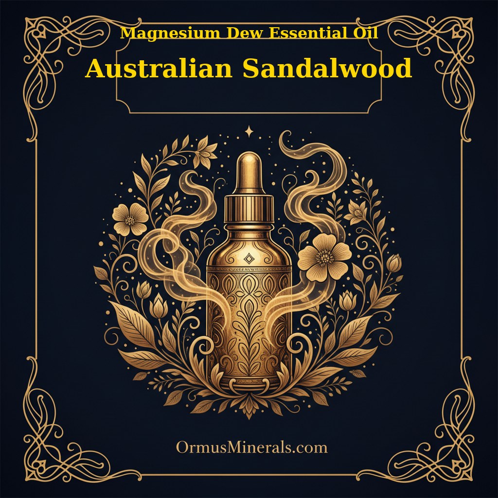 Ormus Magnesium Dew with Australian Sandalwood Essential Oil 4oz