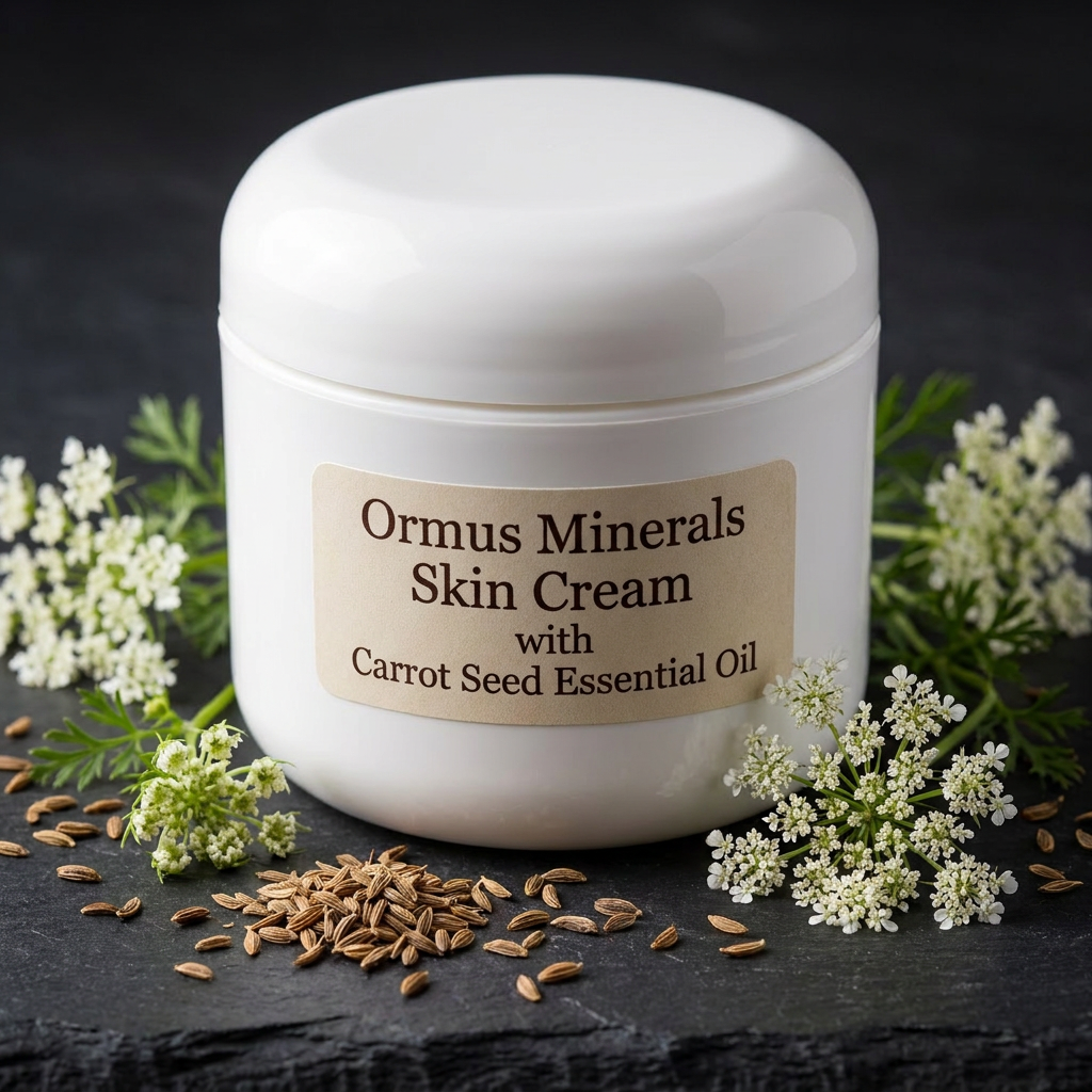 Ormus Minerals Skin Cream with Carrot Seed Essential Oil