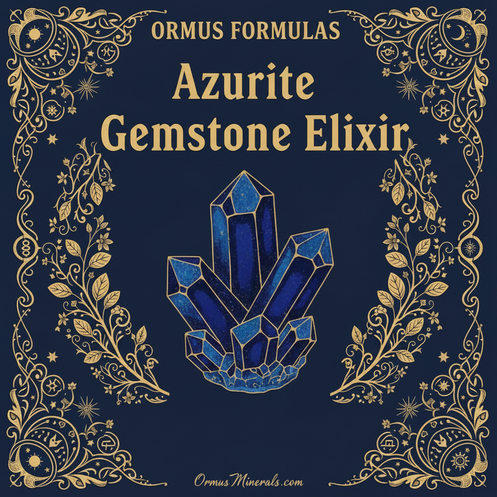Ormus Minerals Azurite Gemstone Elixir Imprinted Ormus 128oz Extra Strength 1x