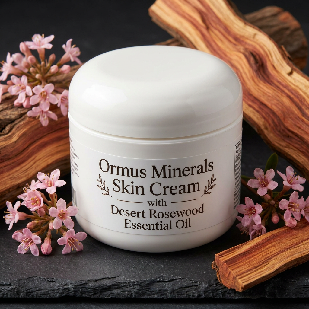 Ormus Minerals Skin Cream with Desert Rosewood Essential Oil