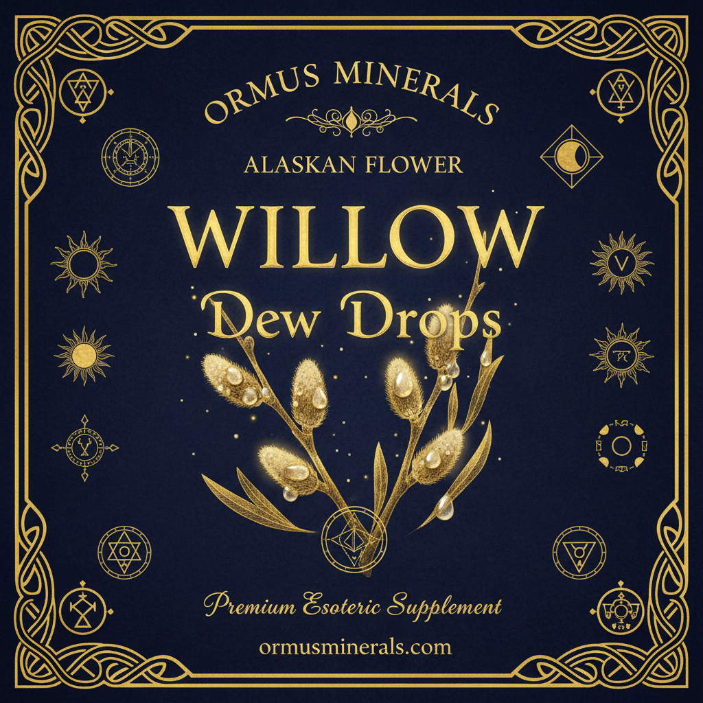 Ormus Minerals Alaskan Flower WILLOW Dew Drops 8oz Extra Strength 1x