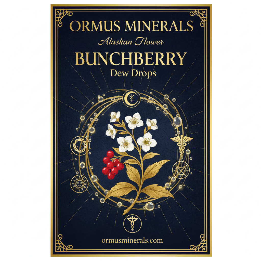 Ormus Minerals Alaskan Flower BUNCHBERRY Dew Drops 4oz Extra Strength 4x