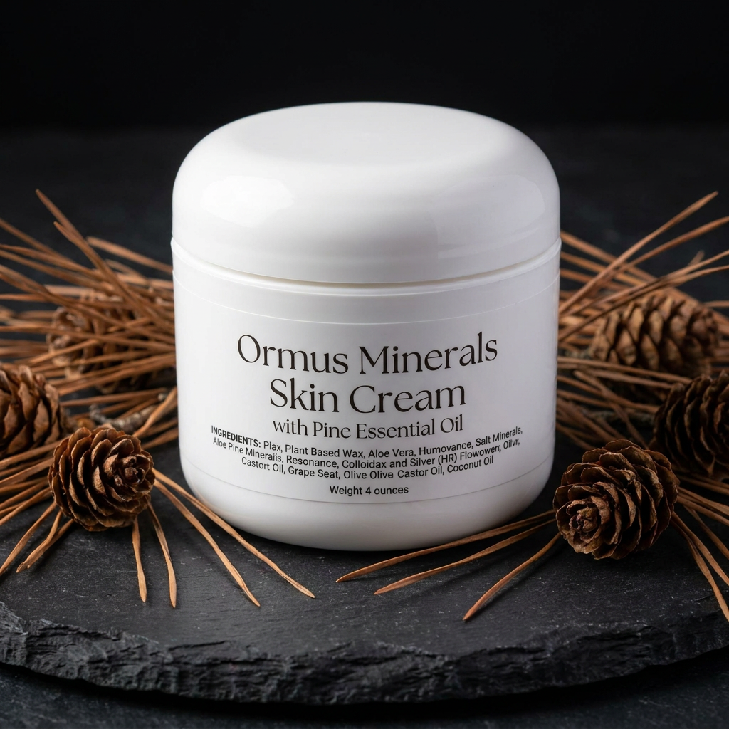Ormus Minerals Skin Cream with Pine Essential Oil