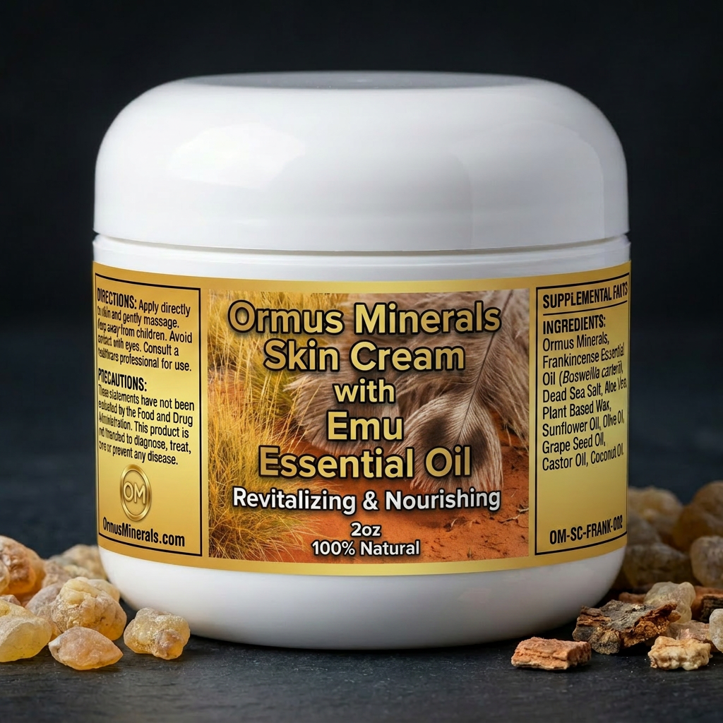 Ormus Minerals Skin Cream with Emu Essential Oil