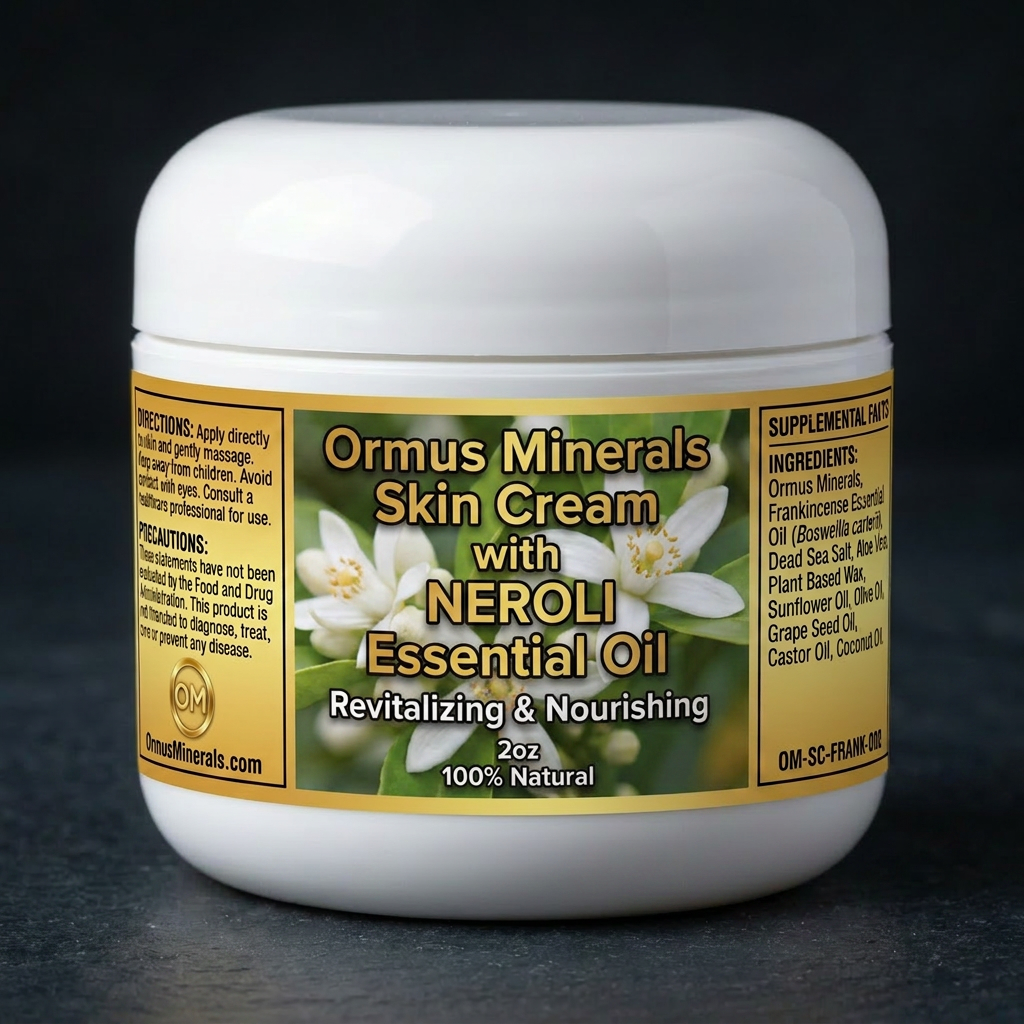 Ormus Minerals Skin Cream with Neroli Essential Oil