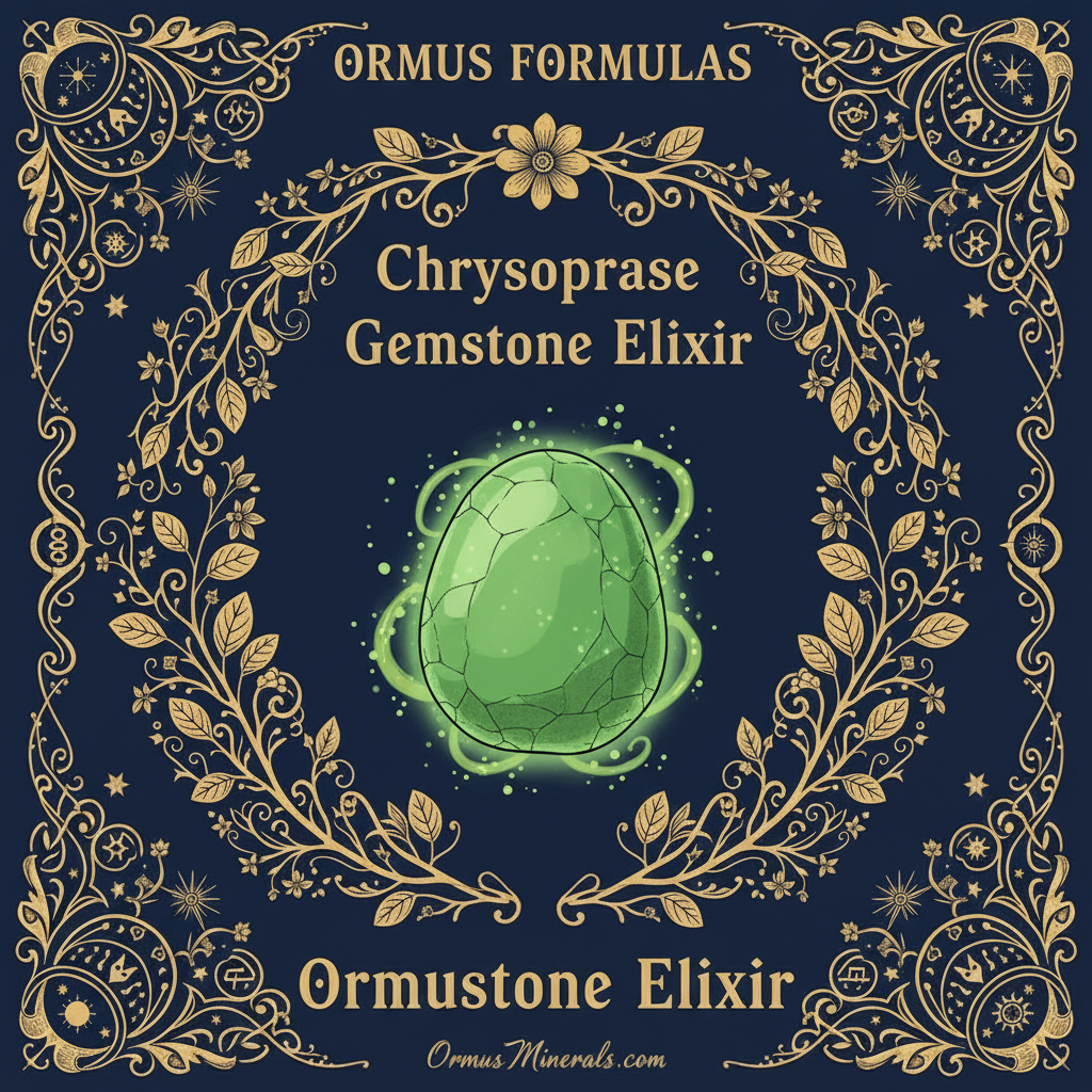 Ormus Minerals Chrysoprase Gemstone Elixir Imprinted Ormus 16oz Extra Strength 2x