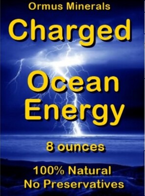 Charged Ormus Ocean Energy Mental Health Clarity Better Vision immunity 16oz