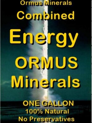 Combined Energy Ormus Mental Health Clarity Vision Immunity Aches Pains 128oz