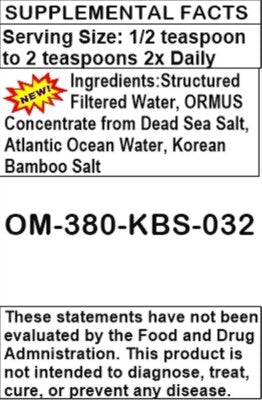 Korean Bamboo Salt Ormus 32oz - Image 9