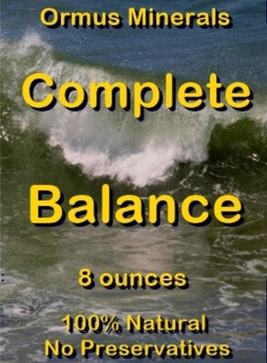 Complete Balance Ormus Minerals Mental Health Clarity Vision Immunity 8oz