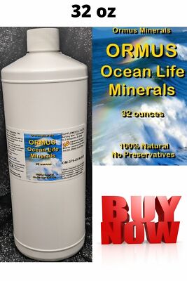 Ormus Ocean Life Minerals Mental Health Clarity Digestion Immunity 32oz