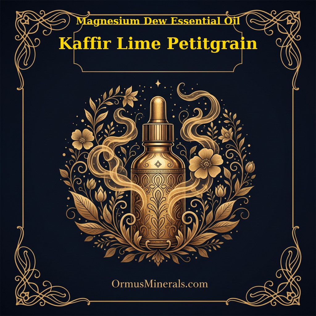 Ormus Magnesium Dew with Kaffir Lime Petitgrain Essential Oil 8oz