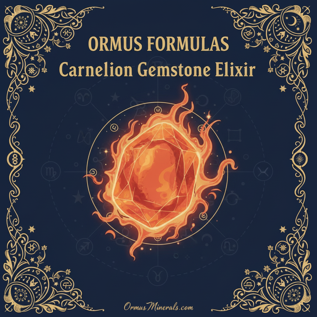 Ormus Minerals Carnelian Gemstone Elixir Imprinted Ormus 32oz Extra Strength 1x