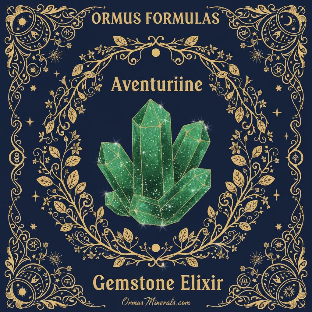 Ormus Minerals Aventurine Gemstone Elixir Imprinted Ormus 16oz Extra Strength 3x