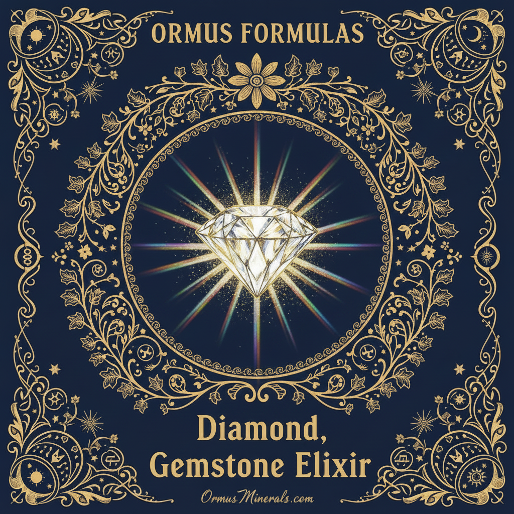 Ormus Minerals Diamond Gemstone Elixir Imprinted Ormus 128oz Extra Strength 4x