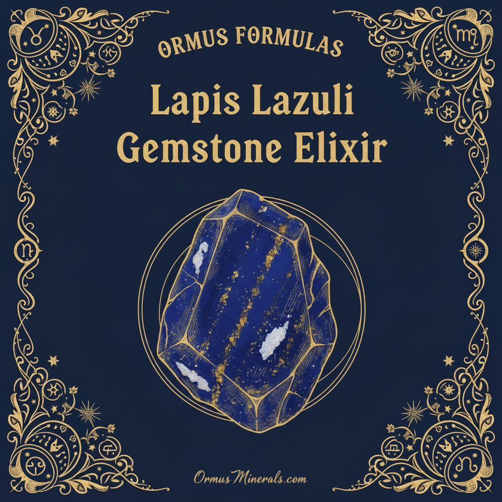 Ormus Minerals Lapis Lazuli Gemstone Elixir Imprinted Ormus 32oz Extra Strength 2x