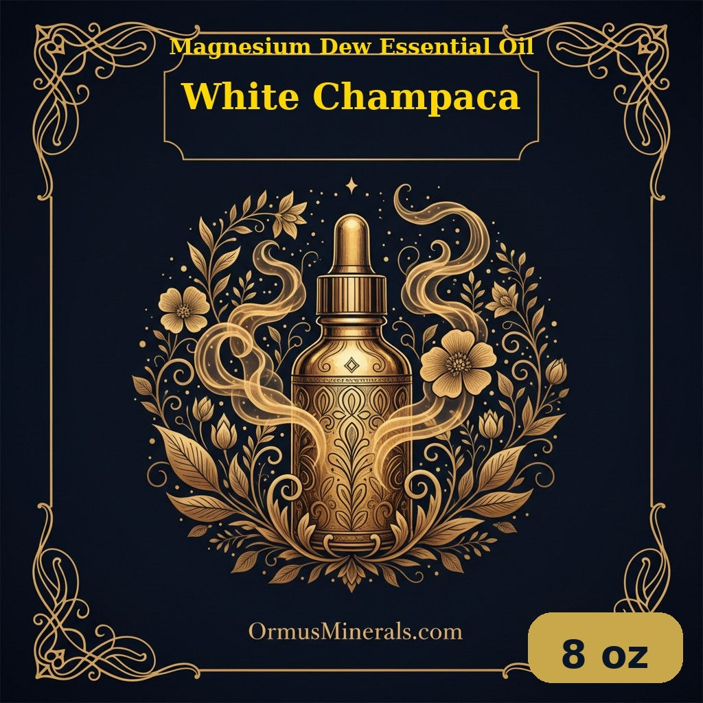 Ormus Magnesium Dew Essential Oil White Champaca 8oz | OrmusMinerals.com