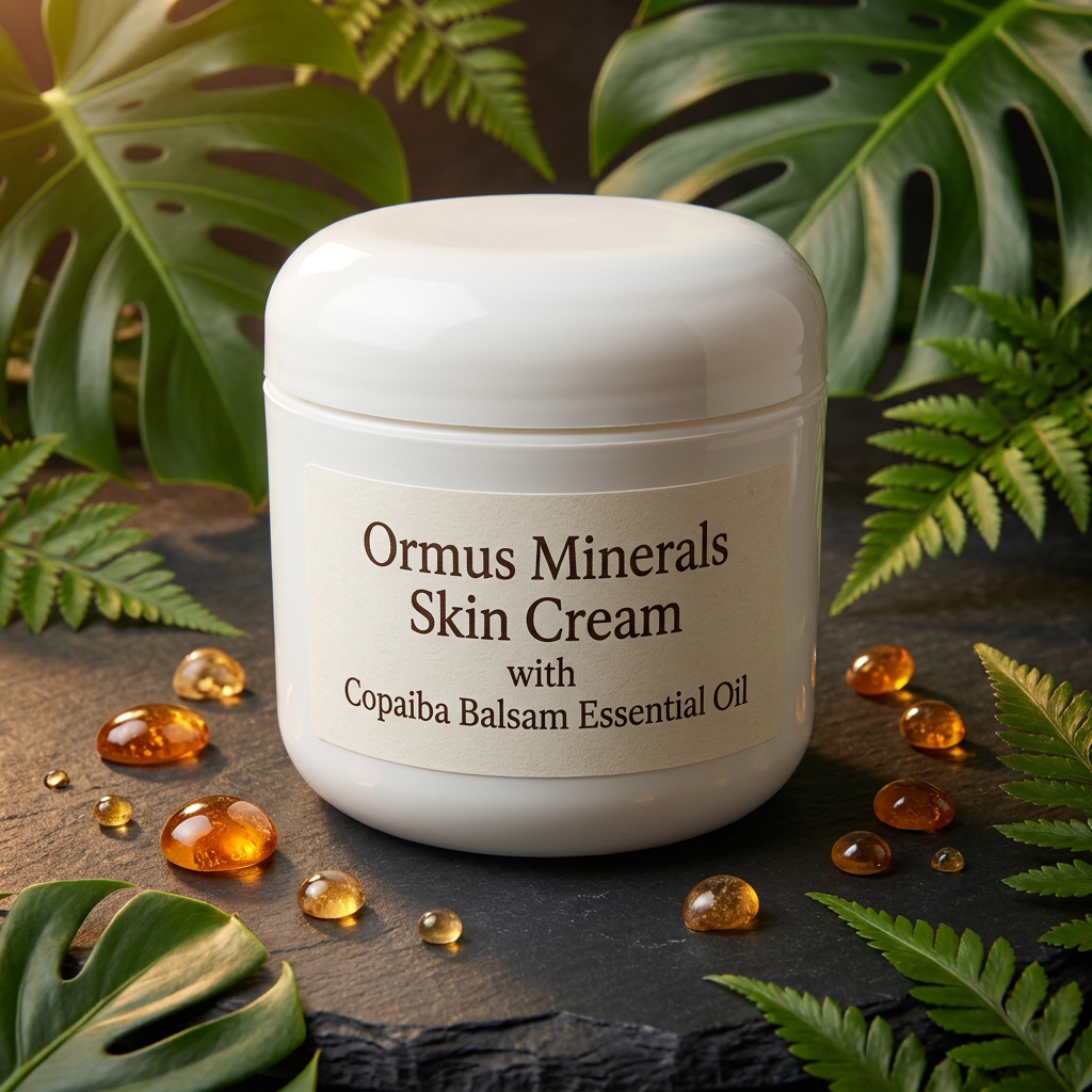 Ormus Minerals Skin Cream with Copaiba Balsam Essential Oil