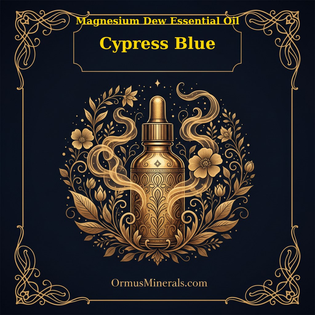 Ormus Magnesium Dew with Cypress Blue Essential Oil 8oz