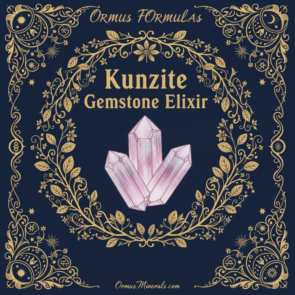 Ormus Minerals Kunzite Gemstone Elixir Imprinted Ormus 16oz Extra Strength 4x