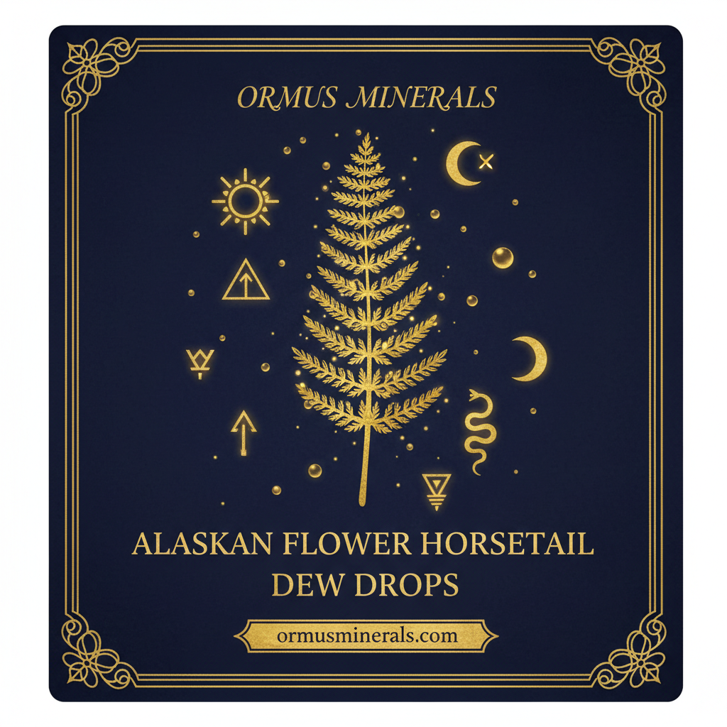 Ormus Minerals Alaskan Flower HORSETAIL Dew Drops 4oz Extra Strength 4x