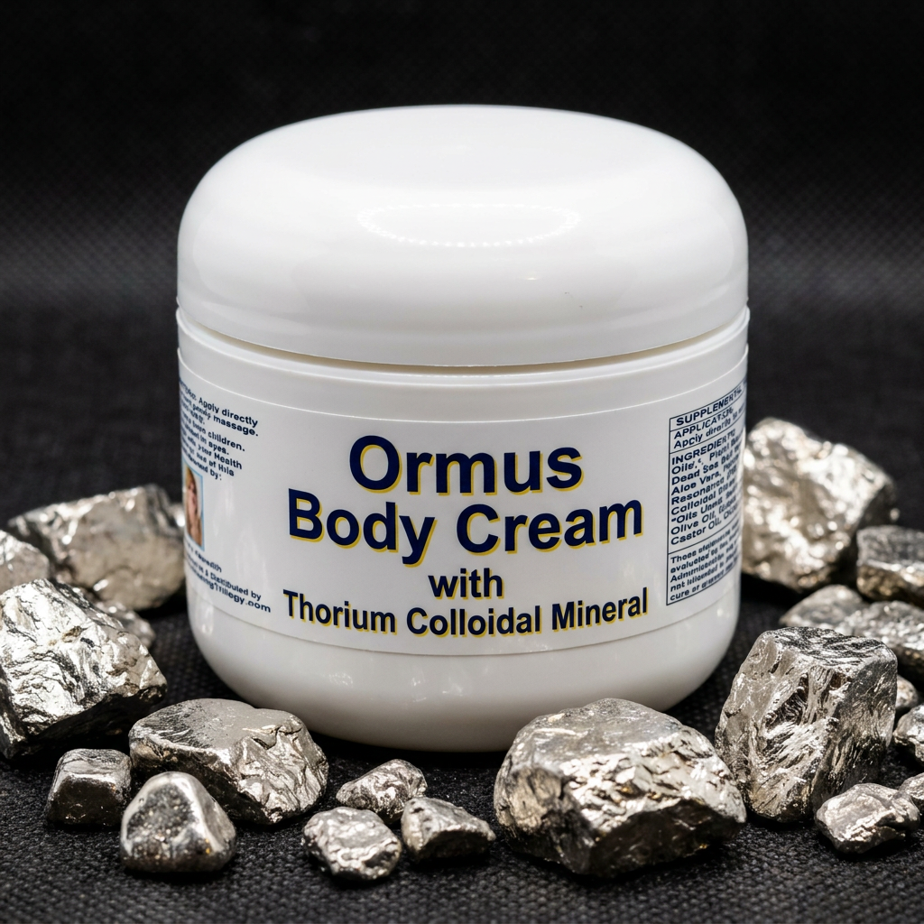 Ormus Body Cream with Thorium Colloidal Mineral