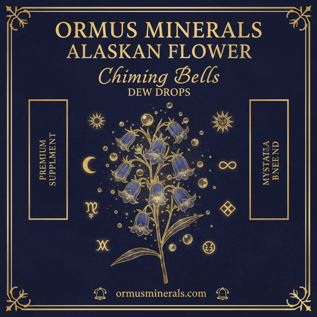 Ormus Minerals Alaskan Flower CHIMING BELLS Dew Drops 8oz Extra Strength 3x