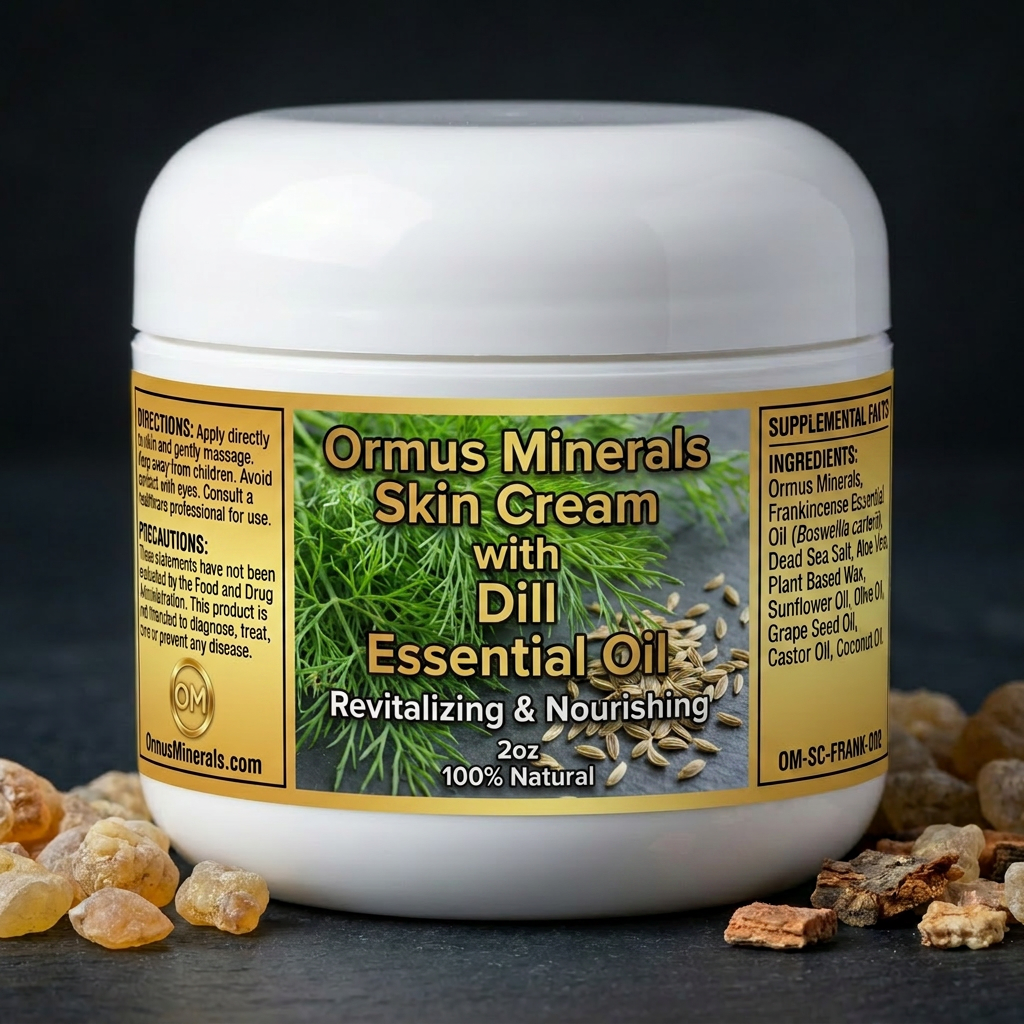 Ormus Minerals Skin Cream with Dill Essential Oil