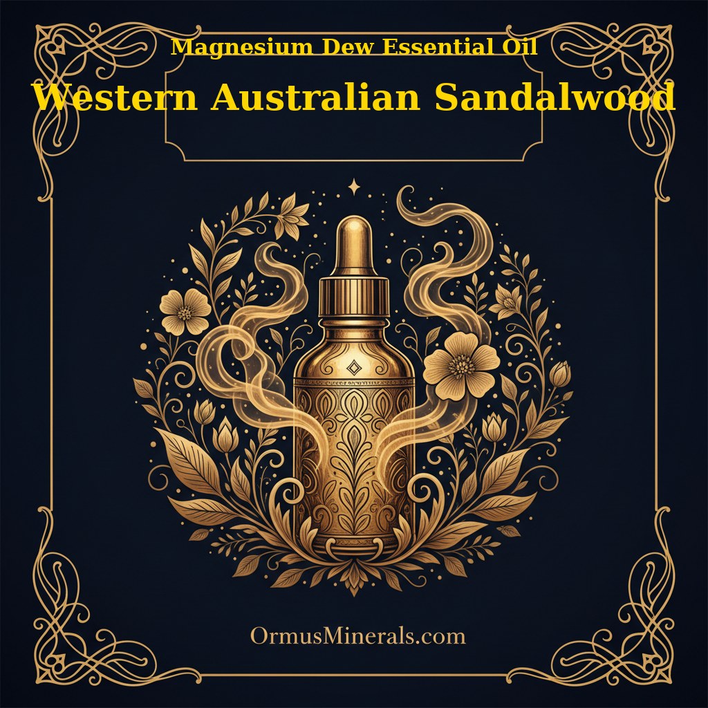 Ormus Magnesium Dew with Western Australian Sandalwood Essential Oil 4oz