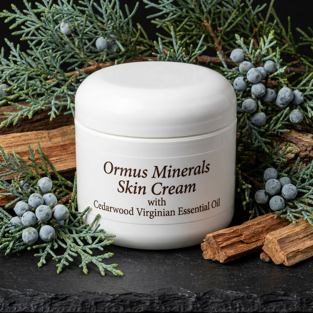 Ormus Minerals Skin Cream with Cedarwood Virginian Essential Oil