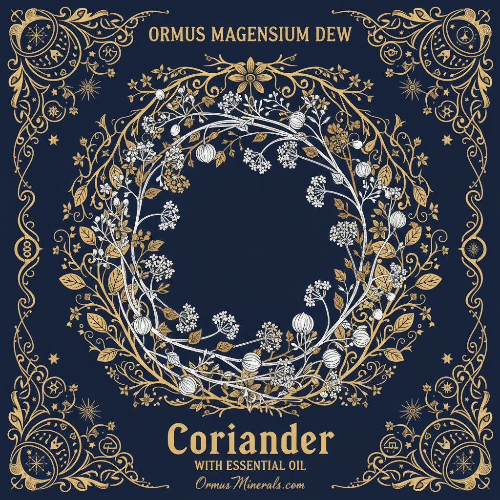 Ormus Minerals Magnesium Dew Coriander Essential Oil 8oz
