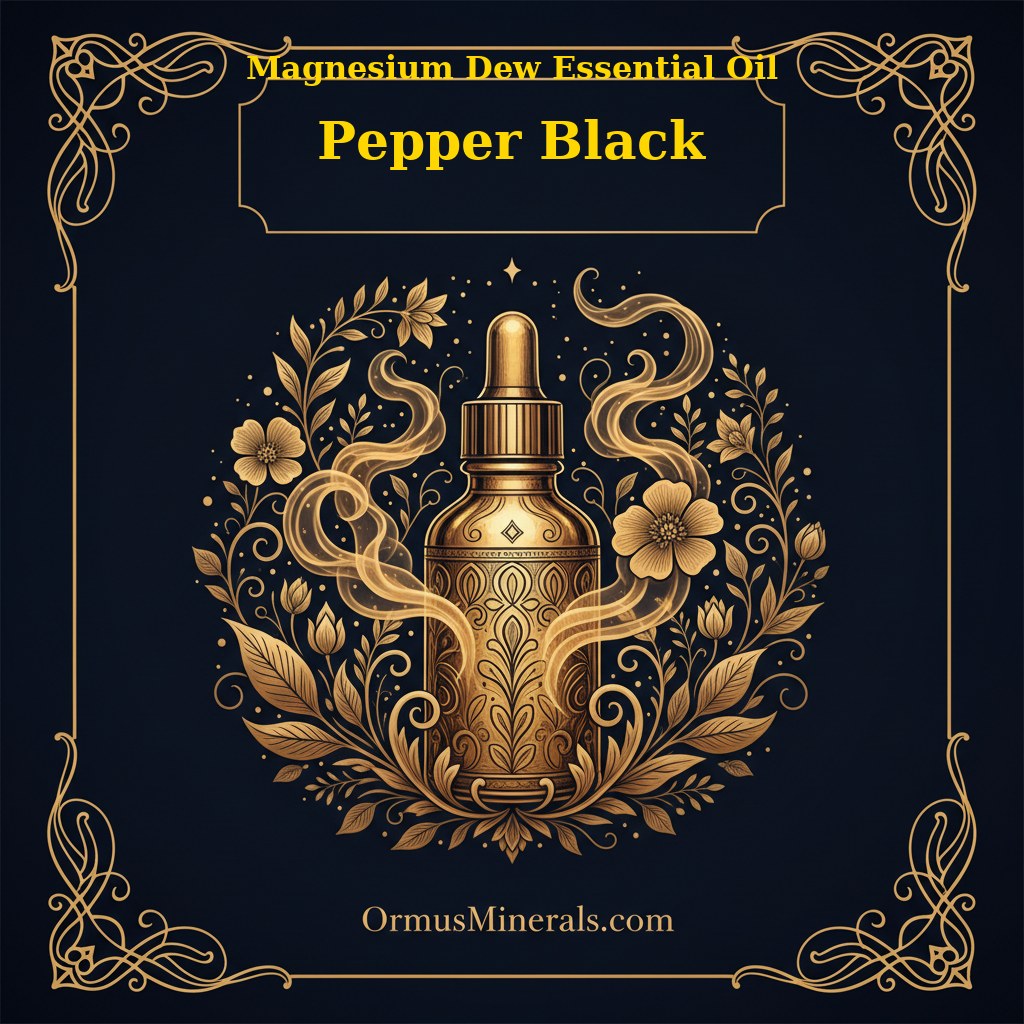 Ormus Magnesium Dew with Pepper Black Essential Oil 8oz