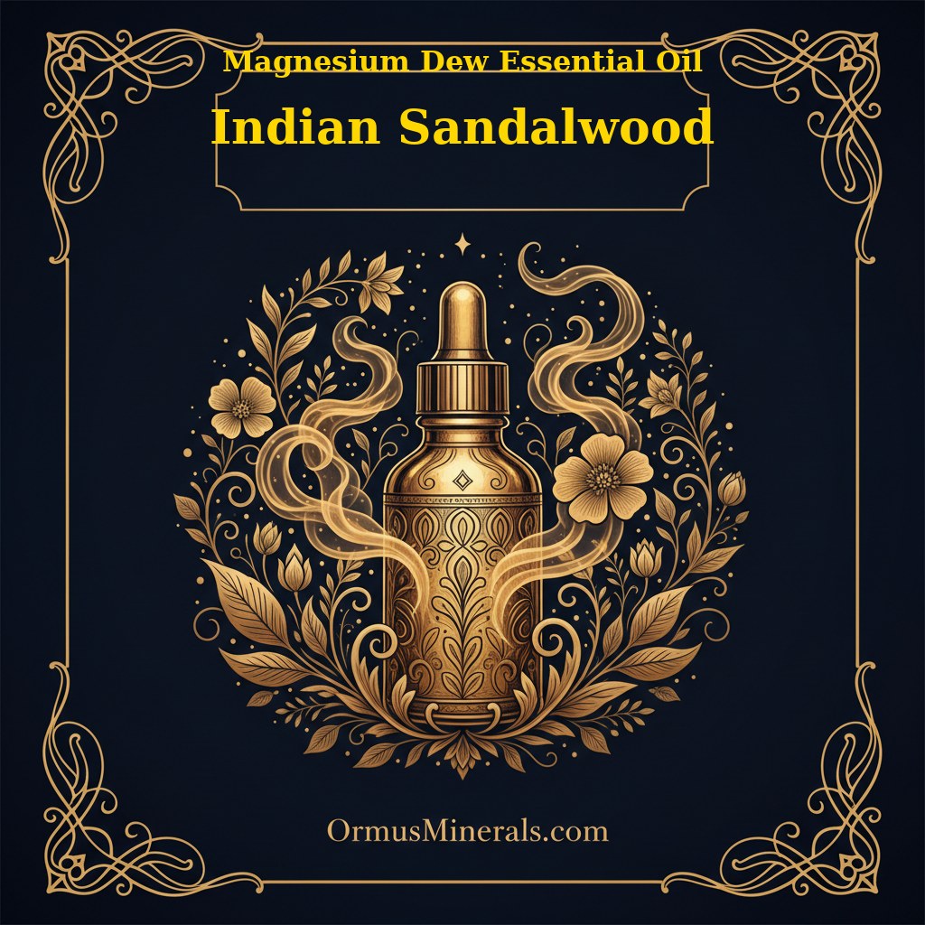 Ormus Magnesium Dew with Indian Sandalwood Essential Oil 4oz