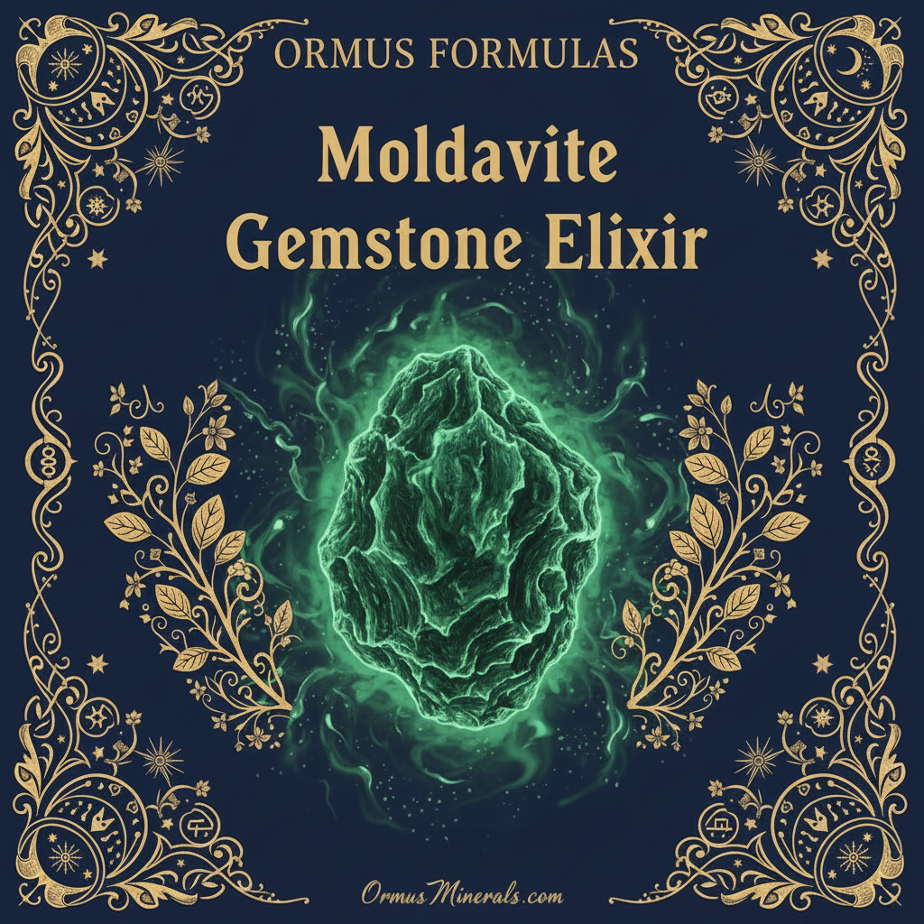 Ormus Minerals Moldavite Gemstone Elixir Imprinted Ormus 8oz Extra Strength 2x