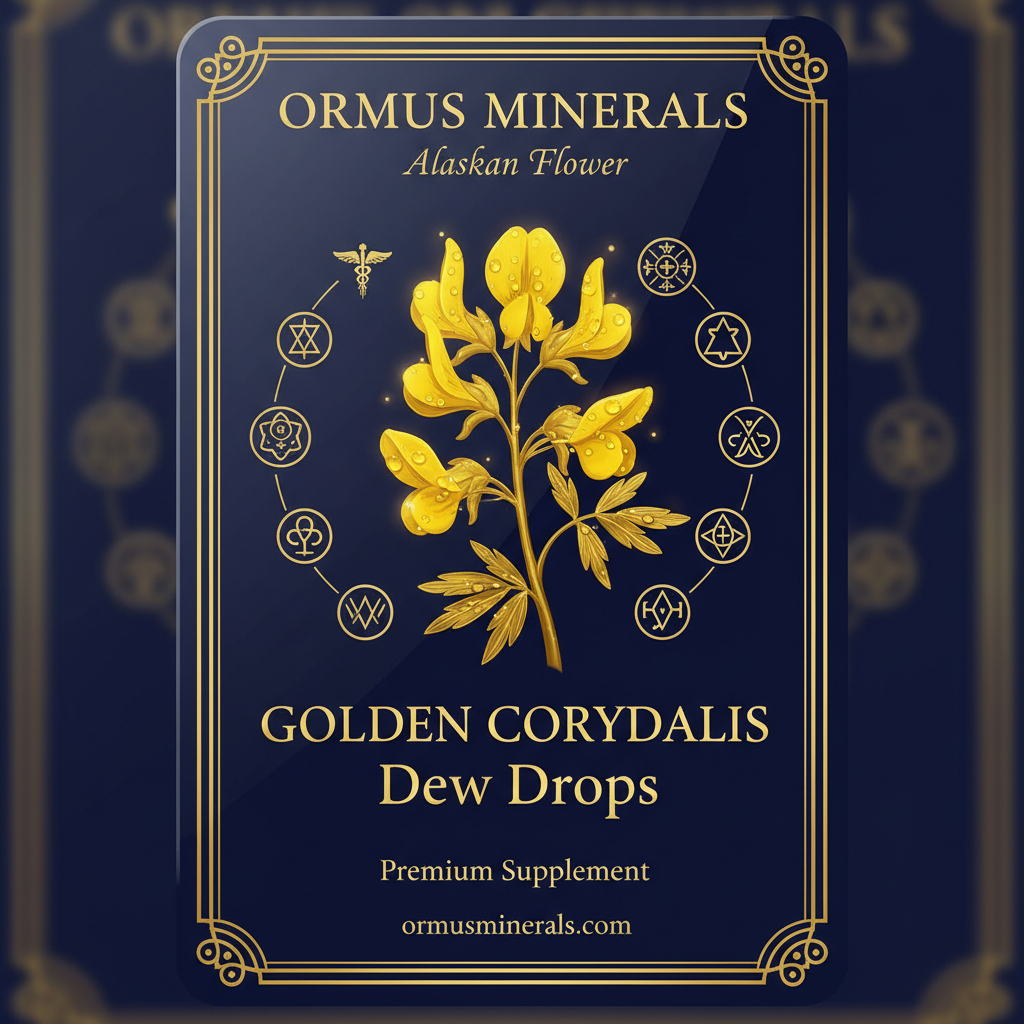 Ormus Minerals Alaskan Flower GOLDEN CORYDALIS Dew Drops 4oz