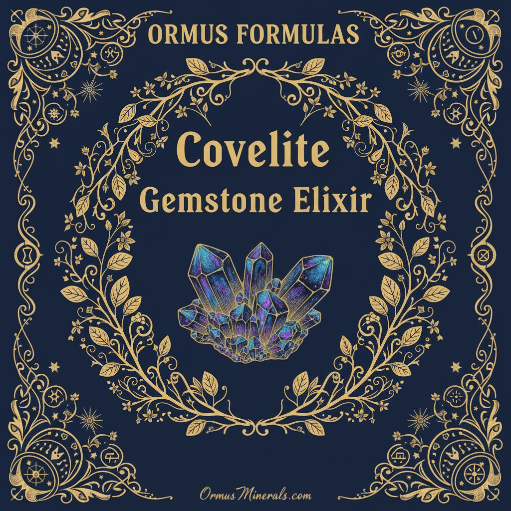 Ormus Minerals Covelite Gemstone Elixir Imprinted Ormus 32oz Extra Strength 5x