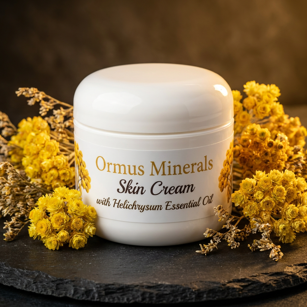 Ormus Minerals Skin Cream with Helichrysum Essential Oil
