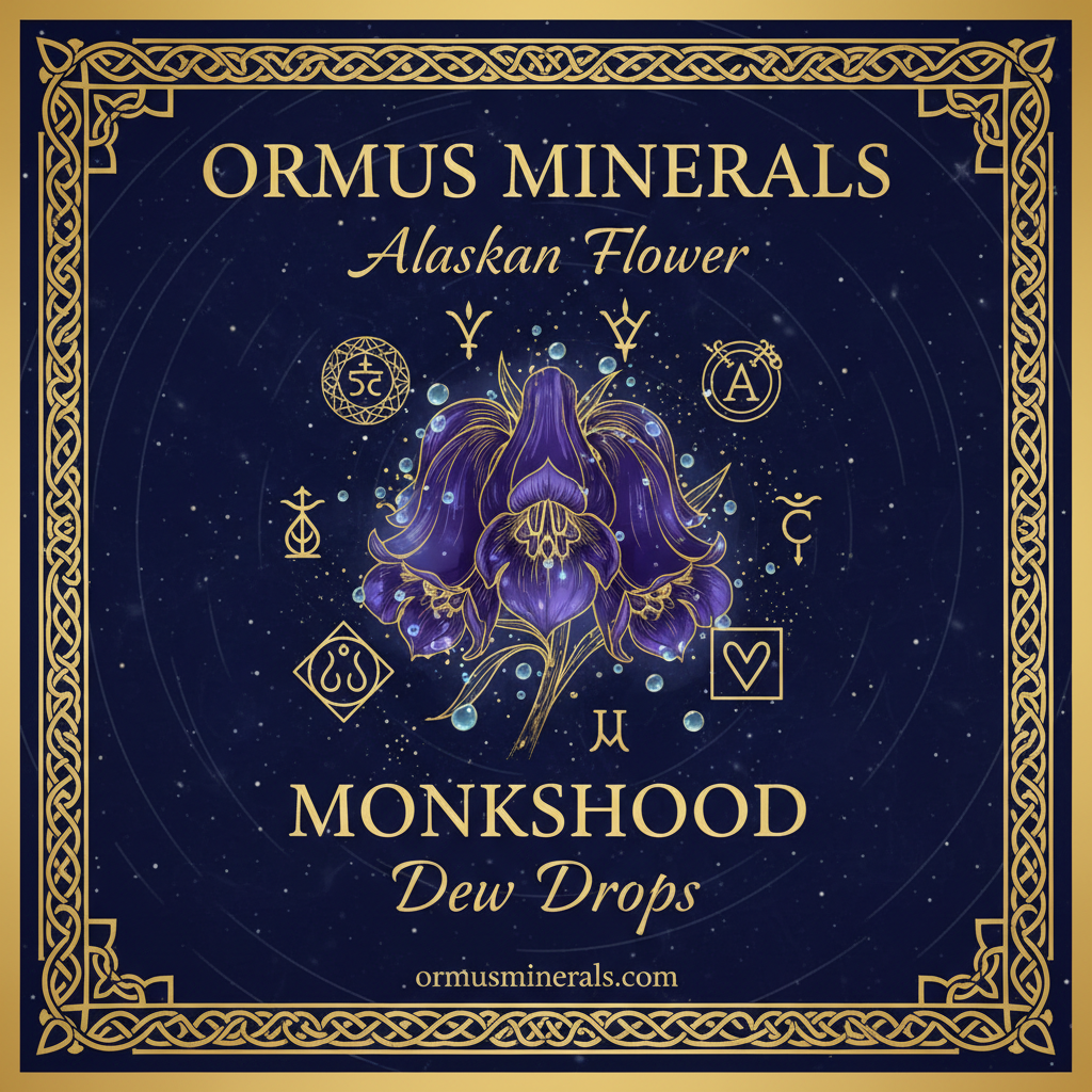 Ormus Minerals Alaskan Flower MONKSHOOD Dew Drops 8oz