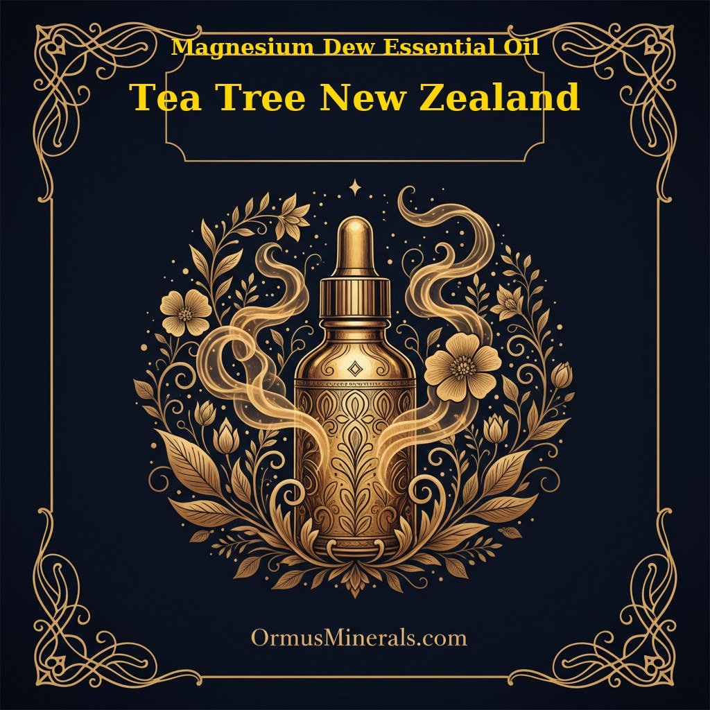 Ormus Magnesium Dew with Tea Tree New Zealand Essential Oil 8oz